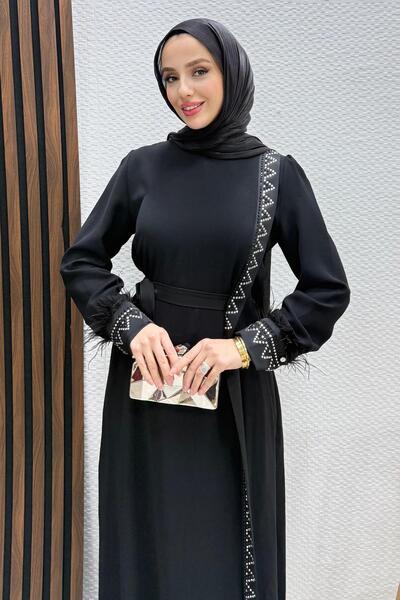 Lamia Giyim Busem Siyah Elbise