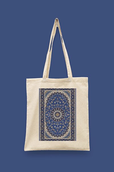 Bi Dünya Haber Ethnic Pattern Series 19 - Tefani Islamic Series Tote Bag Prin...