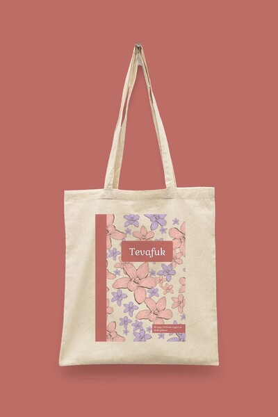 Bi Dünya Haber Tevafuk Islamic Series Tote Bag Printed Cloth Bag