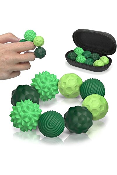 TERRIFI Fidget Ball Toys, Magnetic Textured Silicone Sensory Balls, Stress Re...
