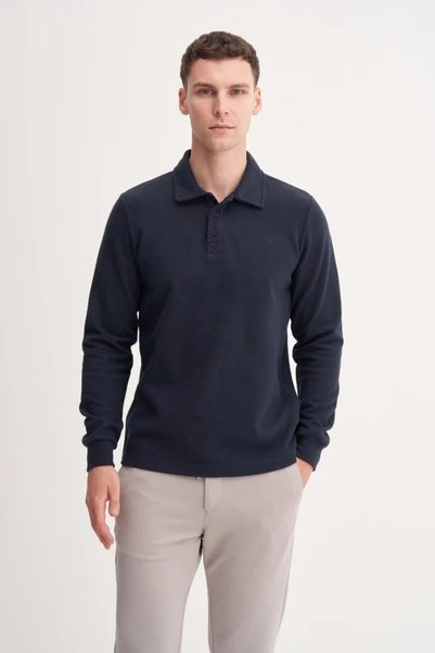 Cazador Caz 56460 Thessaloniki Polo Yk. Sweat Men's Navy Blue 26Kc56460-420