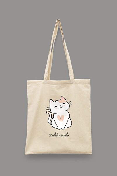 Bi Dünya Haber Cats Are  Islamic Series Tote Bag Printed Cloth Bag