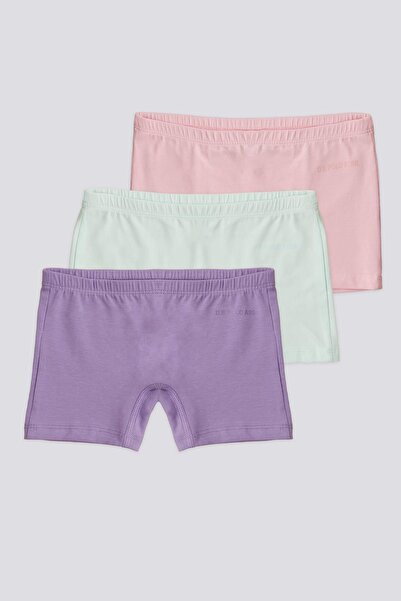 U.S. Polo Assn. 3-Pack Pink Lilac Nile Color Girls' Boxers,