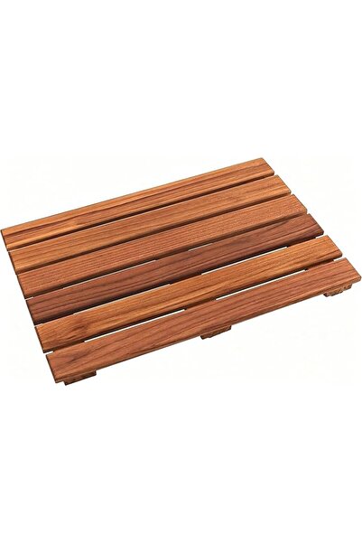 VaeFae Teak Shower Mat, Non-Slip Bath Mat, Luxury Spa Mat, Wooden Mat for Bat...