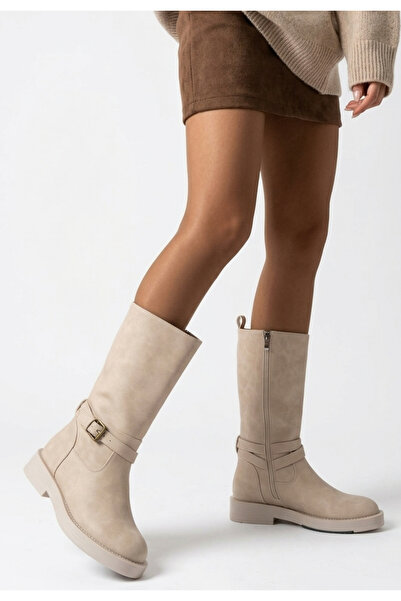 Erbilden Women's Boots Beige Stylish Yaga
