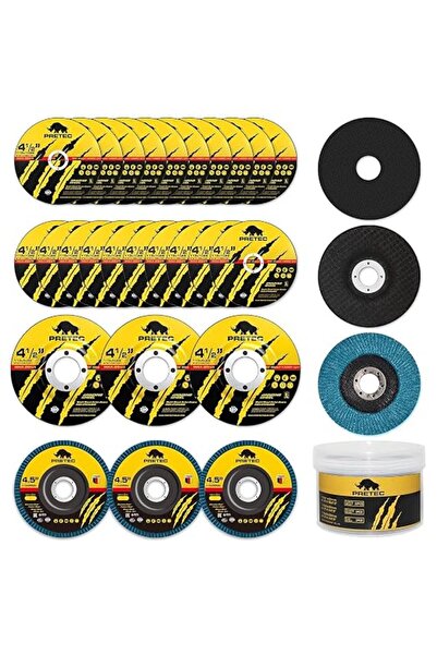 Pretech Grinding & Cutting Wheels 4 1/2 inch Set,Angle Grinder Wheel Set,Cut ...
