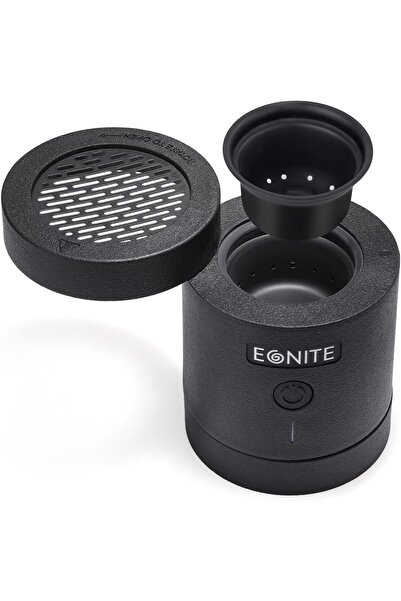 BORTONY Electronic Bukhour Burner New Version V2.0, Black, Portable Incense Burner with Power Button