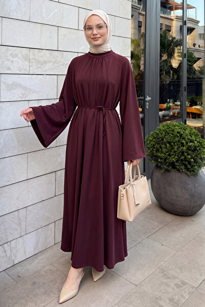 Salih Çelebi Oysho Dress 202705 - Bordo