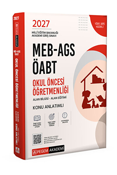 Pegem Akademi Yayıncılık 2027 MEB-AGS ÖABT Okul Öncesi Öğretmenliği Konu Anla...