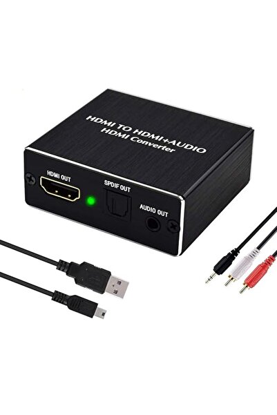 KASTWAVE HDMI Audio Extractor, 4K HDMI to Optical 3.5mm AUX Audio Adapter Spl...