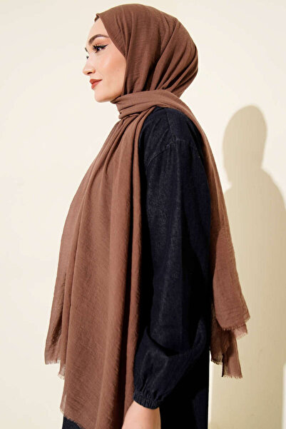 Nazellaa Aya Series Plain Aya Fine Cotton Ash Brown