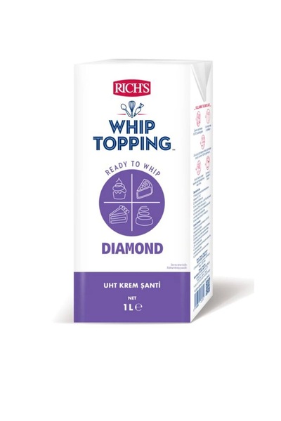 Rich's Whip Topping Daimond 1 L – Bitkisel Yağlı UHT Krem Şanti