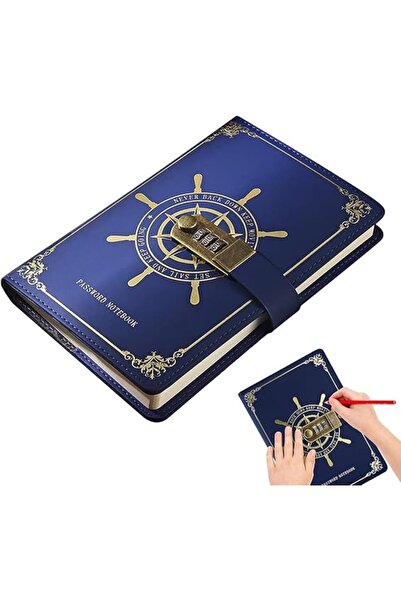 Leatherlore Leather Journal Notebook with Lock, Thick Paper 300 Pages, Passwo...
