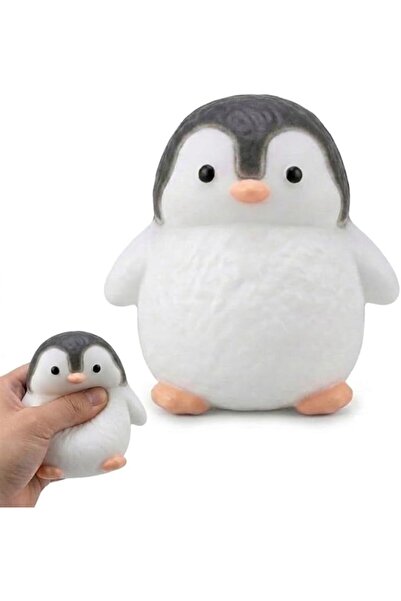 TERRIFI Penguin Squishy Toy, Cute Penguin Stress Ball Soft Silicone Handmade ...