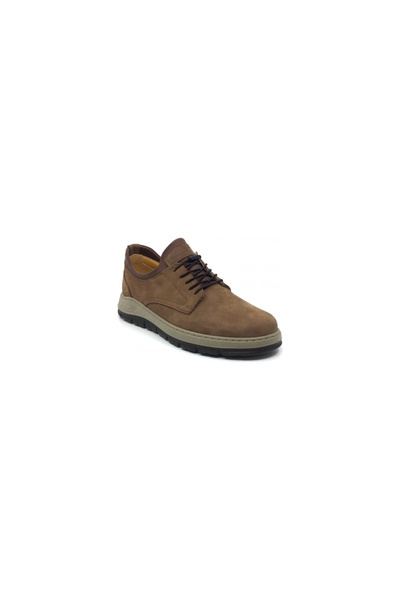 Luis Figo 3847 %100 Genuine Nubuck Leather Stretchy Easy-To-Wear Shoes