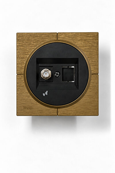 ga gözde aydınlatma Antik Gold Wog Nirvana Satellite Tv Socket with F Connect...