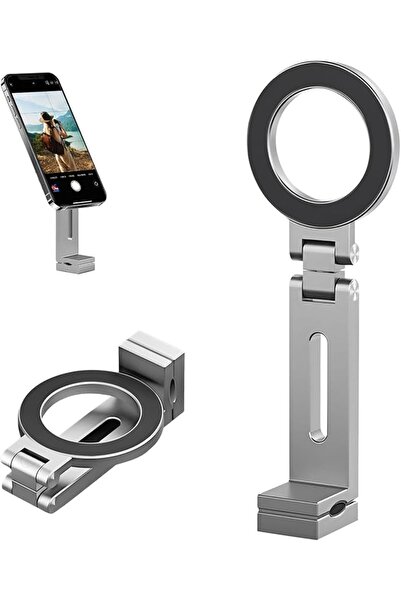 GENERAL حامل هاتف مغناطيسي لـ MagSafe، حامل هاتف قابل للطي وقابل للتعديل مع م...