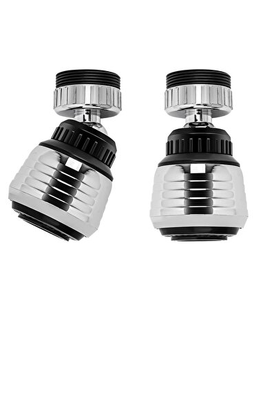 Noonedibs Set 2 aeratoare pentru robinet de bucătărie, rotire 360°, 2 moduri ...