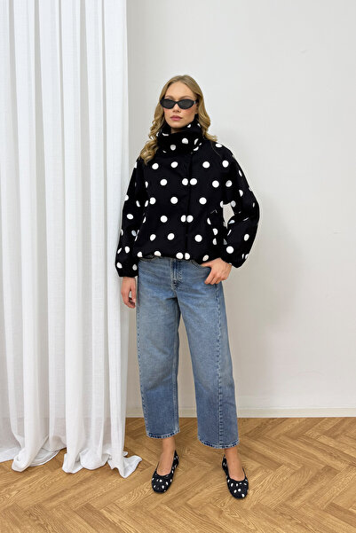 Melike Tatar Puantiye Bomber Ceket 12-70208
