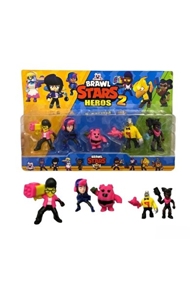 Virtual Trend Σετ 5 Φιγούρες Εικονικής Τάσης ® Brawl Stars 2, πολύχρωμο, 7 εκ.
