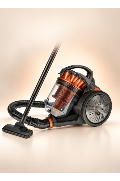 ALSAIF 1400W Vacuum Cleaner 2.5L Bagless Dust Bin with Rubber Wheels for Floors and Carpets