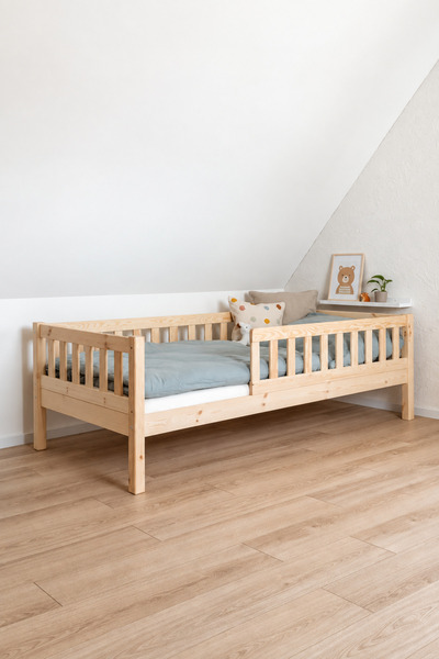 BYVELNOR Montessori Ahşap Karyola Çocuk ve Bebek Yatağı
