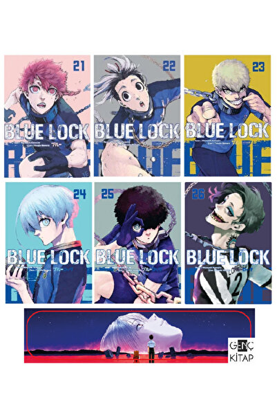 Komik Şeyler Blue Lock 21-22-23-24-25-26. Ciltler Manga Seti - Genç Kitap Ayr...