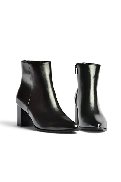 Fox Shoes Z480052960 Black Rustic Thick Heeled Classic Women's Boots