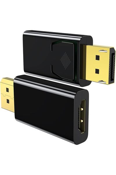 ULHYCE محول DisplayPort إلى HDMI، محول ذكر إلى أنثى HDMI للكمبيوتر والشاشة وج...
