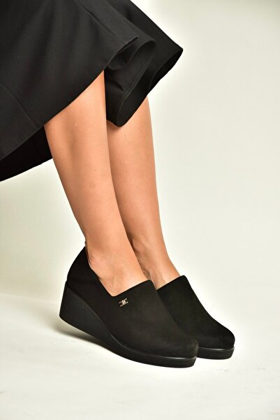 Fox Shoes Z602181602 Black Suede Casual Women's Shoes
