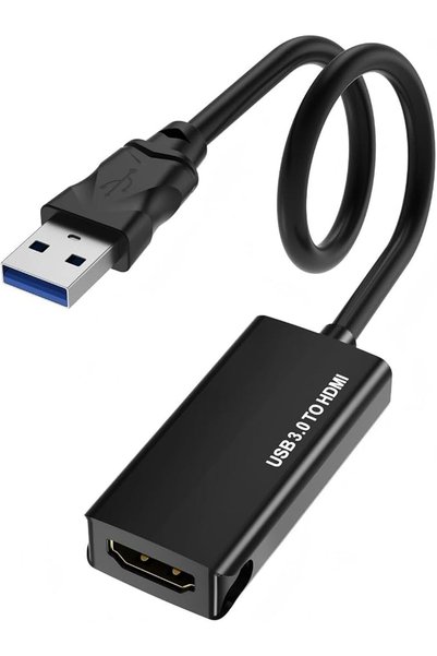 KASTWAVE محول USB 3.0 إلى HDMI، محول USB 3.0 ذكر إلى أنثى HDMI، لأجهزة الكمبي...
