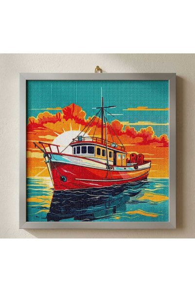 DNZt 5D Diamond Painting 30x30 cm Elmas Mozaik Boncuklu Taşlı Goblen Pano Tab...