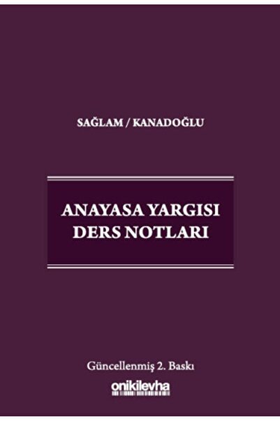 On İki Levha Yayıncılık Anayasa Yargısı Ders Notları