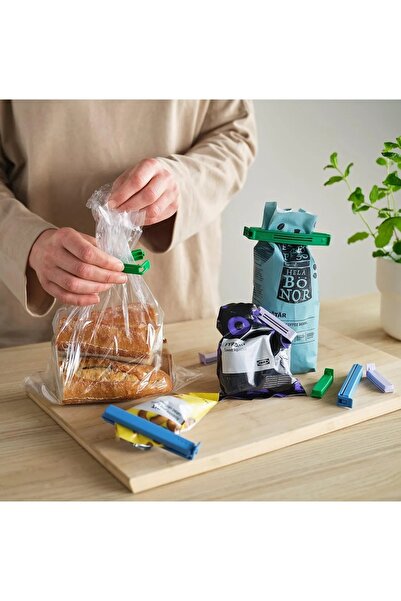 IKEA Bevara Package Latch, Package Clip, Mixed Colors, 24 Pieces