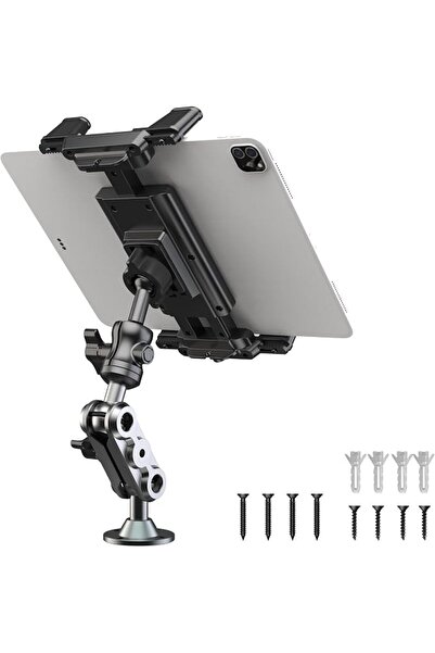 KASTWAVE Heavy Duty Aluminum Tablet Mount Holder for Car, Boat Dashboard & Wa...
