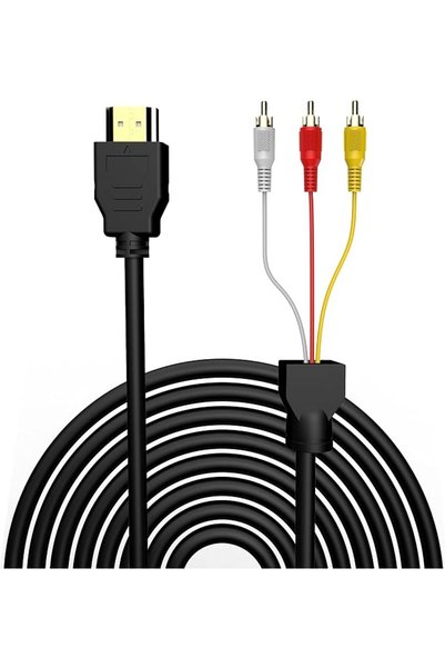 NALACAL HDMI to RCA Cable, 1080P 5ft/1.5m HDMI Male to 3-RCA Video Audio AV C...