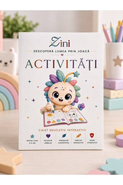 Zini Caiet de activități educativ – Învață prin joaca colorez, asociez si joc...