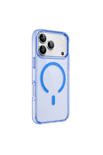 Nezih Case İphone 18 Pro Max ile Uyumlu Magsafe Özellikli Şeffaf Sert PC Kılıf