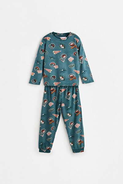 LEFTIES Kadifemsi uzun pijama