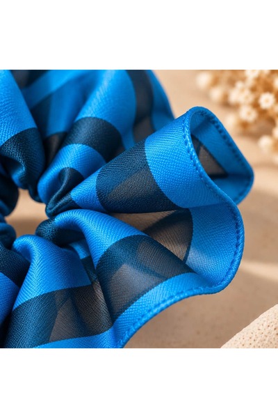 YoldaBebekVar Ribbon Detailed Taffeta and Tulle Large Scrunchie Hair Tie – 14 cm