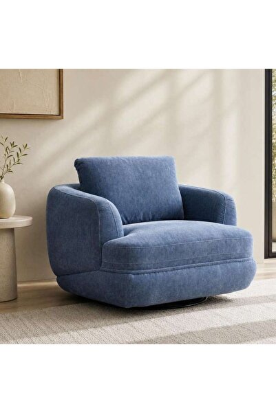 PAN HOME LUMERA SINGLE SEATER SOFA - BLUE
