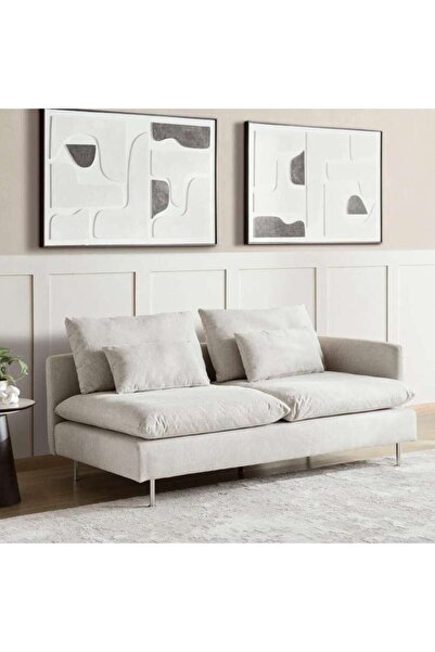 PAN HOME KNIGHTLEY NEW RIGHT ARM 2 SEATER MODULAR SOFA - BEIGE