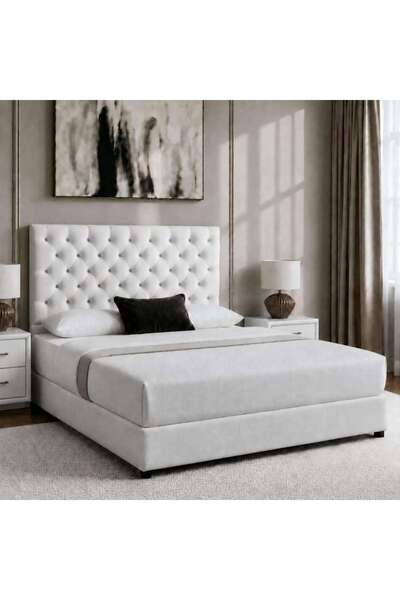 PAN HOME THALASSA QUEEN BED 160X200 CM - WHITE