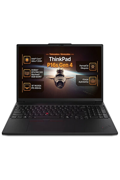 LENOVO MWS ThinkPad P16s G4 Ultra 7 255H 16GB 1TB SSD 6 GB RTX PRO 500 16" W1...
