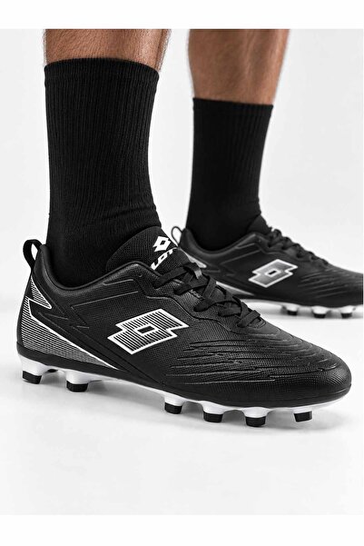 Lotto Men's Black Football Boots/ Turf Football Shoes with Laces and Multi-Gr...
