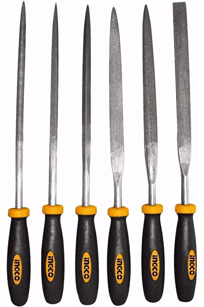 Ingco HKTF63 6-piece needle file set, 140 mm size