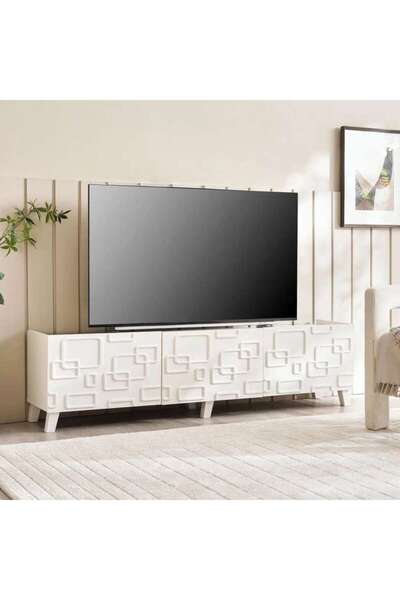 PAN HOME NEVADA TV UNIT UP TO 70 INCHES - WHITE
