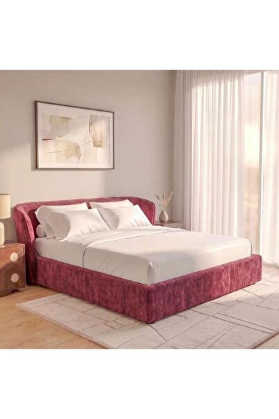 PAN HOME RUBY SUPER KING BED 200X200 - RED