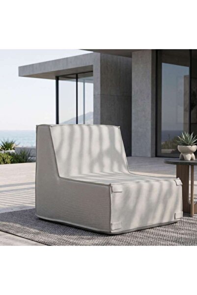 PAN HOME VARASTILE OUTDOOR ARMLESS SOFA - GREY