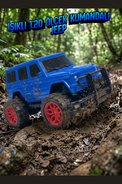1:20 Kumandalı Off Road Jeep – Full Fonksiyon Işıklı RC Arazi Aracı Oyuncak